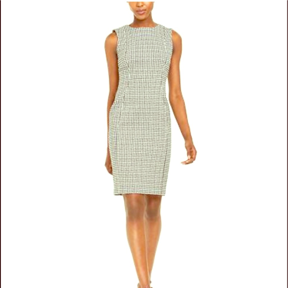 Calvin Klein Gingham Sheath Dress